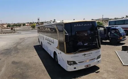 احتجاز حافلة تابعة لشركة نقل في السويداء من قبل قوات الحكومة الانتقالية