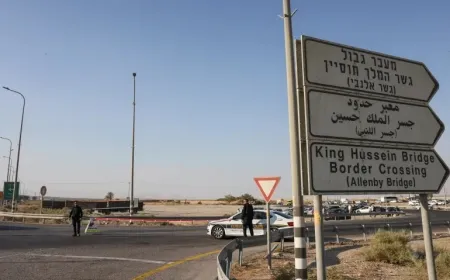 الأردن يعلن إعادة فتح معبر الملك حسين "اللنبي" الحدودي 