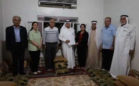 إيصال رسالة القائد عبد الله أوجلان إلى شيخ عشيرة الراشد 