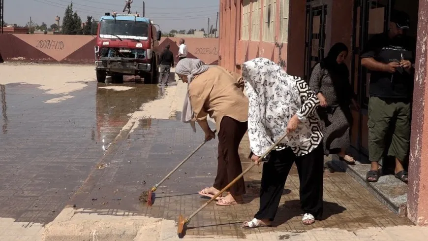 أعمال نظافة شاملة في مدارس جل آغا وتربه سبيه ومرافقهما العامة
