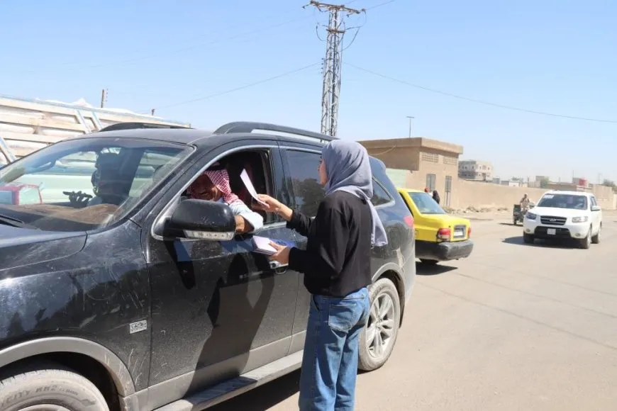 انتهاء توزيع 2000 بروشور في الرقة للمطالبة بحرية القائد الجسدية