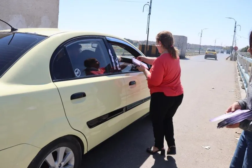 انتهاء توزيع 2000 بروشور في الرقة للمطالبة بحرية القائد الجسدية