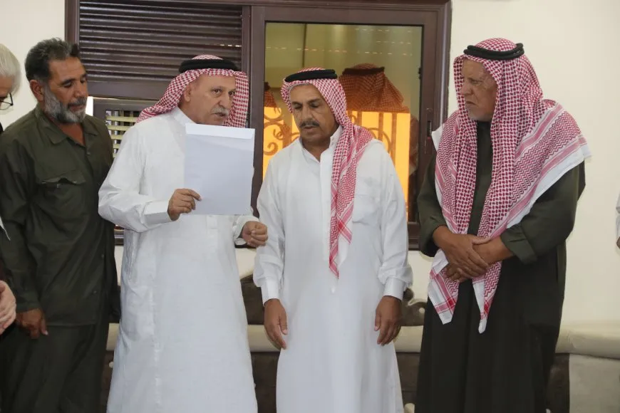 تسليم رسالة القائد لقبيلتي المحلّمية وبني ربيعة