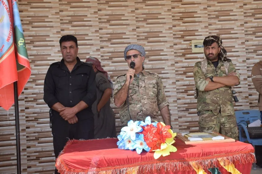 أهالي الشدادي يشيعون جثمان مقاتل قسد الشهيد عماد مرعي الحسن