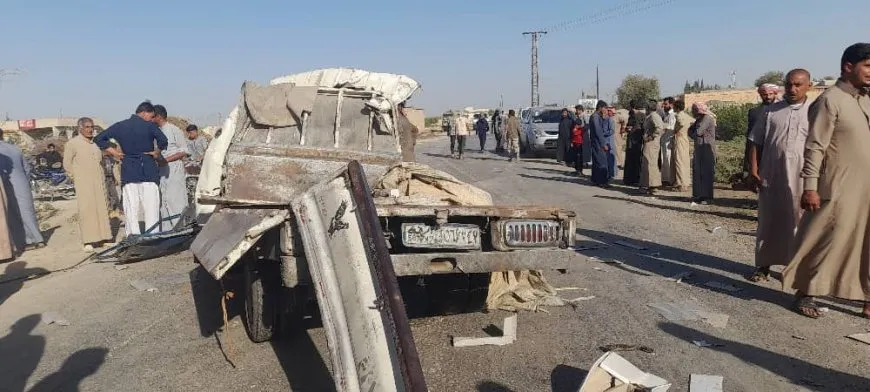 فقدان 6 أشخاص لحياتهم في حادث سير على طريق الرقة _ دير الزور