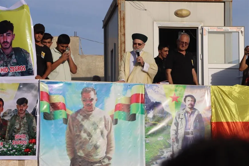 ‏تشييع جثامين 3 شهداء من قسد إلى مثواهم الأخير في ديرك