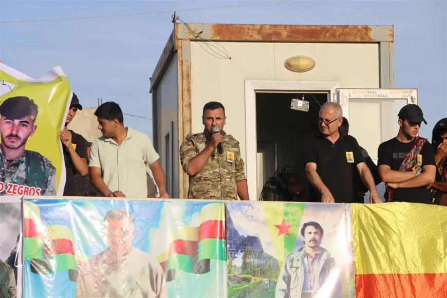 ‏تشييع جثامين 3 شهداء من قسد إلى مثواهم الأخير في ديرك