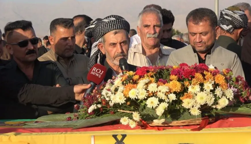 تشييع جثمان الشهيد هلمت حلبجة بمراسم مهيبة في مسقط رأسه