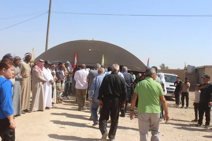 تقديم واجب العزاء لذوي مقاتل من قسد في جل آغا