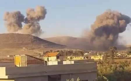 سقوط قذيفتين في ريف درعا