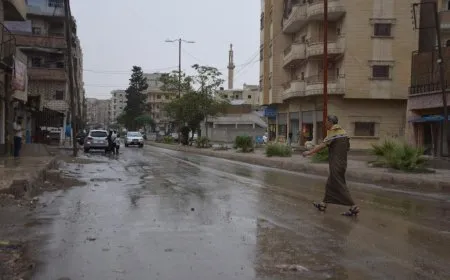 هطول أول زخات المطر في إقليم شمال وشرق سوريا