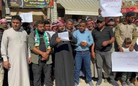 احتجاج على تدهور القطاع الزراعي في سلوك وسط تجاهل الاحتلال التركي