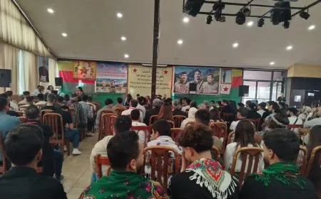 اختتام أعمال الكونفرانس الأول لشبيبة حزب الاتحاد الديمقراطي (PYD) في لبنان