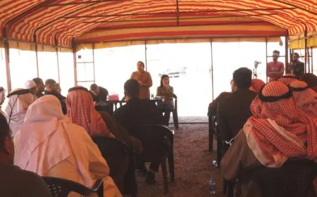 اجتماع بريف دير الزور لشرح الوضع السياسي والاستماع لمطالب الأهالي