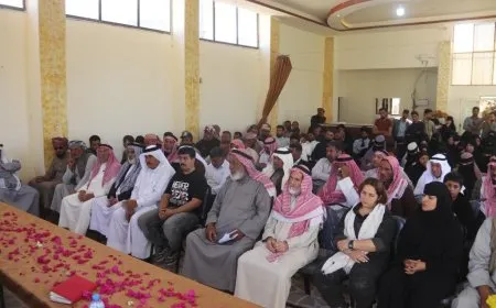 تأكيد على دعم قسد خلال اجتماع جماهيري في هجين 