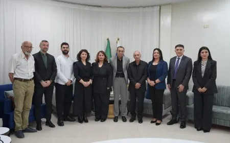 وفد من منظمات المجتمع المدني في أوروبا يزور دائرة العلاقات الخارجية في قامشلو
