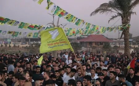 احتفالية في مدينة الحسكة دعماً لقوات سوريا الديمقراطية
