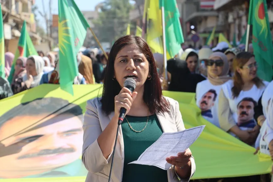 مسيرة نسائية حاشدة للمطالبة بالحرية الجسدية للقائد عبد الله أوجلان