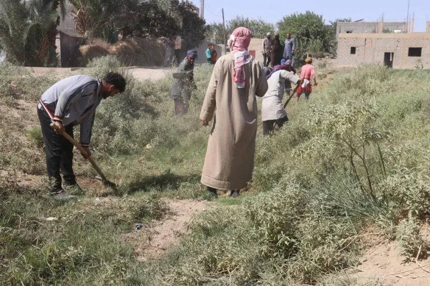 مبادرة شعبية لتنظيف قنوات الري وتأهيل الطرق الزراعية في مقاطعة دير الزور