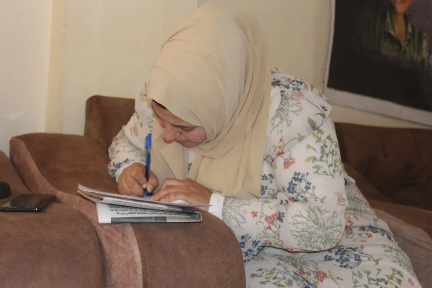 عضوات مؤتمر ستار في جل آغا تكتبن رسائل للقائد 