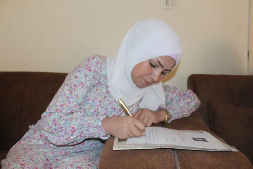 عضوات مؤتمر ستار في جل آغا تكتبن رسائل للقائد 