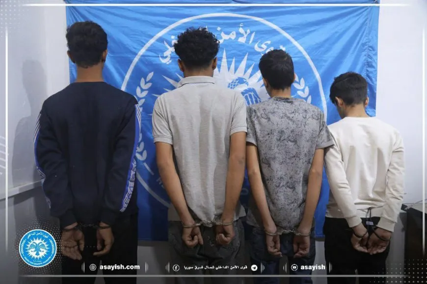 القبض على 4 أشخاص متهمين بسرقة الدراجات النارية في مقاطعة الجزيرة