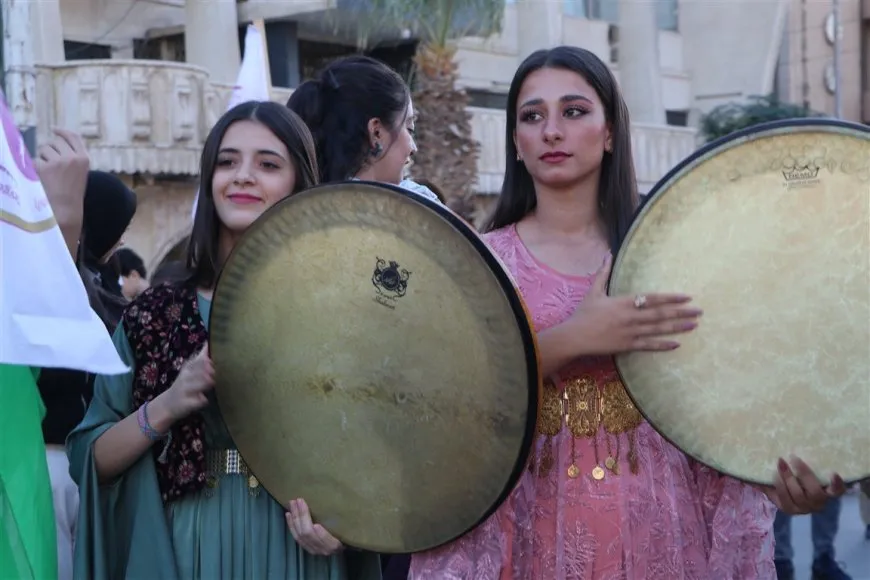 من ساحة السلام بالحسكة.. شعلة نوروز توحد مكونات سوريا