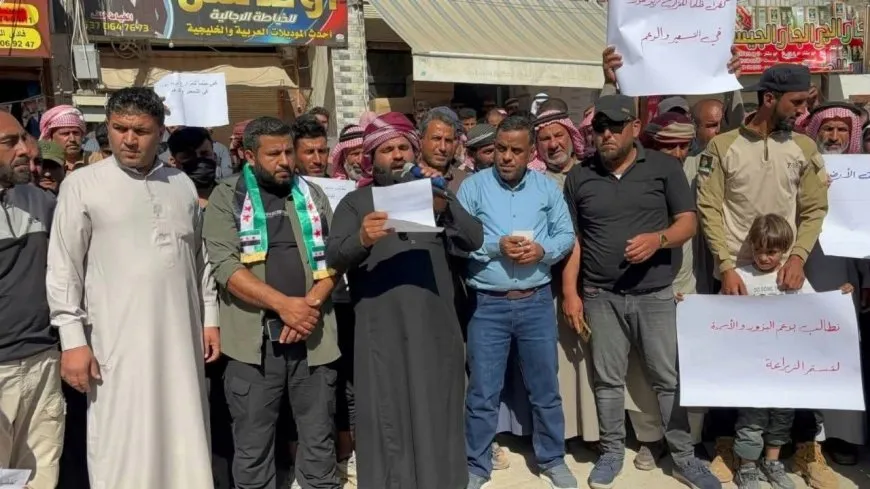 احتجاج على تدهور القطاع الزراعي في سلوك وسط تجاهل الاحتلال التركي