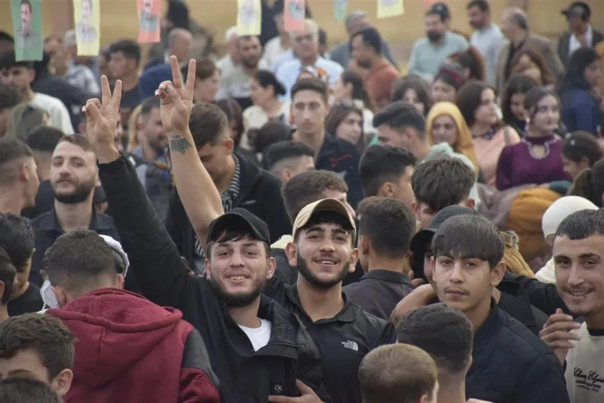 احتفالية في الدرباسية دعماً لقوات سوريا الديمقراطية