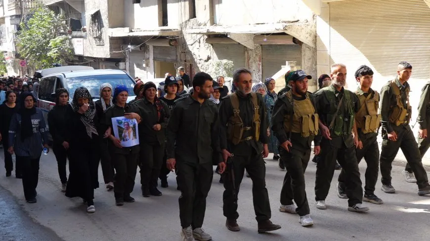 مراسم تشييع جثمان المناضلة زينب محمد عبد القادر في حلب