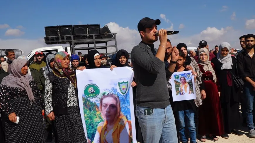 مراسم تشييع جثمان المناضلة زينب محمد عبد القادر في حلب