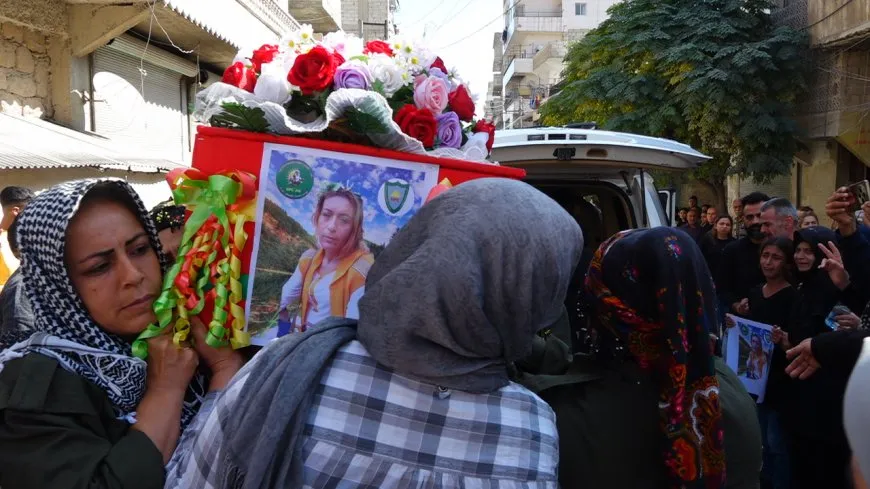 مراسم تشييع جثمان المناضلة زينب محمد عبد القادر في حلب