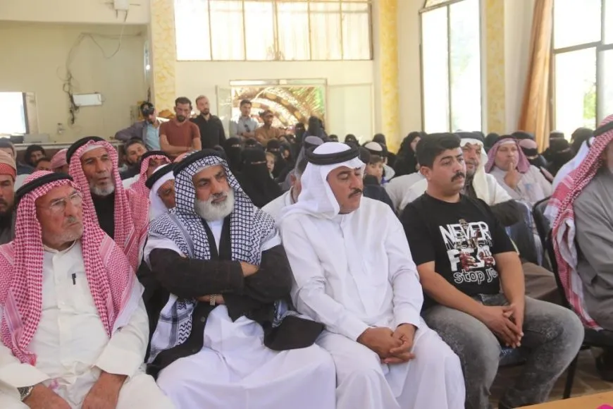 تأكيد على دعم قسد خلال اجتماع جماهيري في هجين 