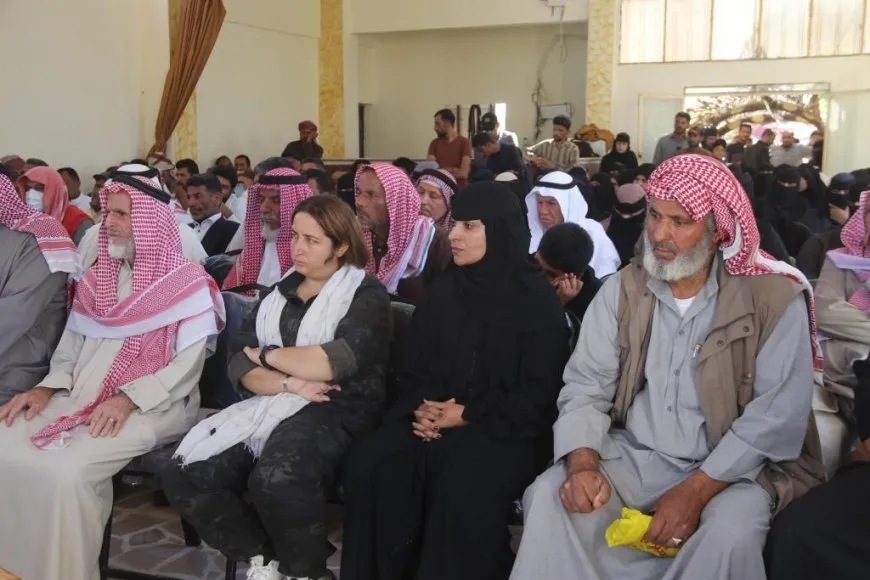 تأكيد على دعم قسد خلال اجتماع جماهيري في هجين 