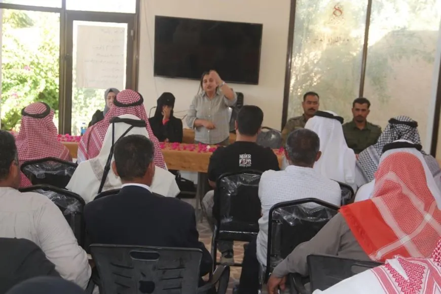 تأكيد على دعم قسد خلال اجتماع جماهيري في هجين 