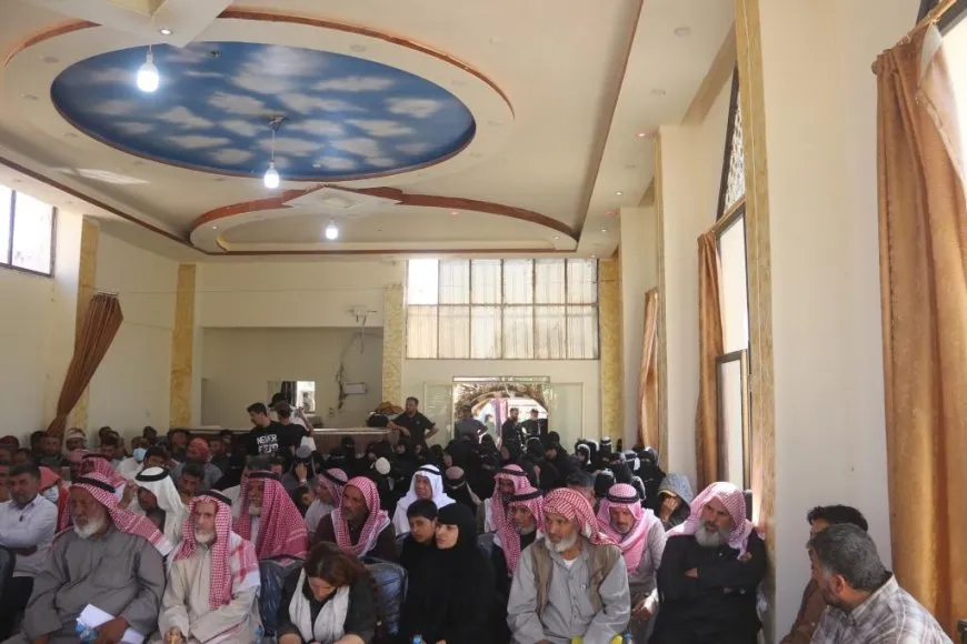 تأكيد على دعم قسد خلال اجتماع جماهيري في هجين 