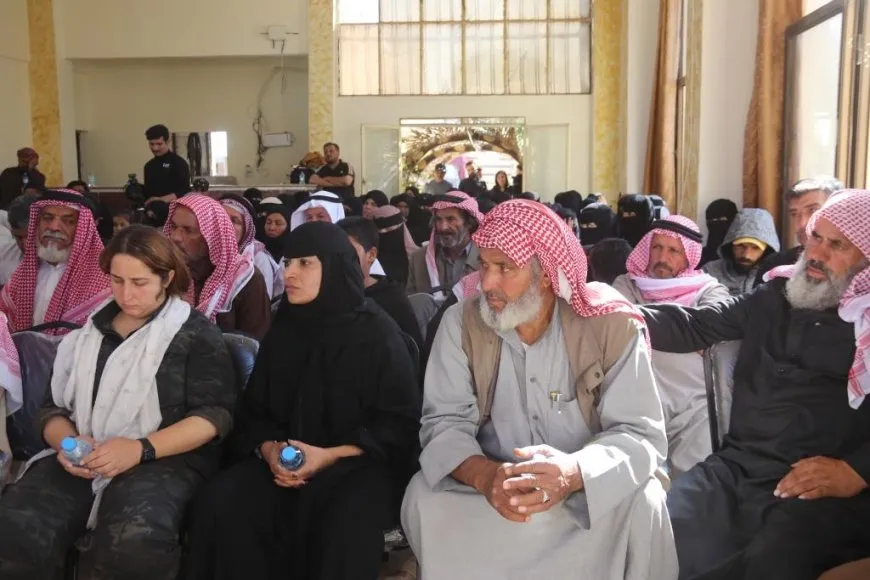 تأكيد على دعم قسد خلال اجتماع جماهيري في هجين 
