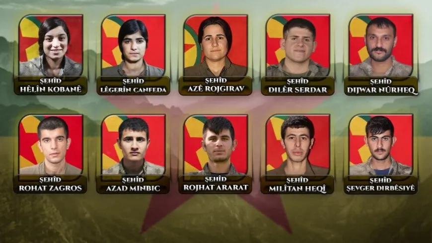 HPG تكشف سجلات مقاتلين ومقاتلات بينهم شهداء من إقليم شمال وشرق سوريا