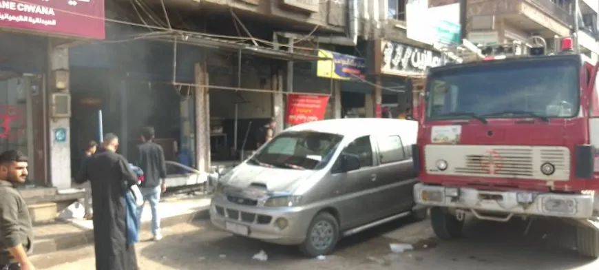 إصابة 4 أشخاص في انفجار أسطوانة غاز بمدينة قامشلو