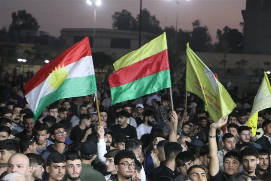احتفالية في مدينة الحسكة دعماً لقوات سوريا الديمقراطية