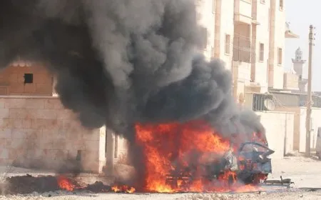 انفجار عبوة ناسفة بسيارة في ريف إدلب