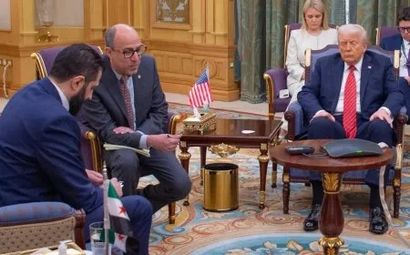 الشرع يصل إلى البيت الأبيض ويدخل من الباب الخلفي
