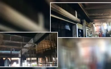 حريق يلتهم محالَّ تجارية في طرطوس.. وشهادات تشير "لعملٍ مُفتعل"