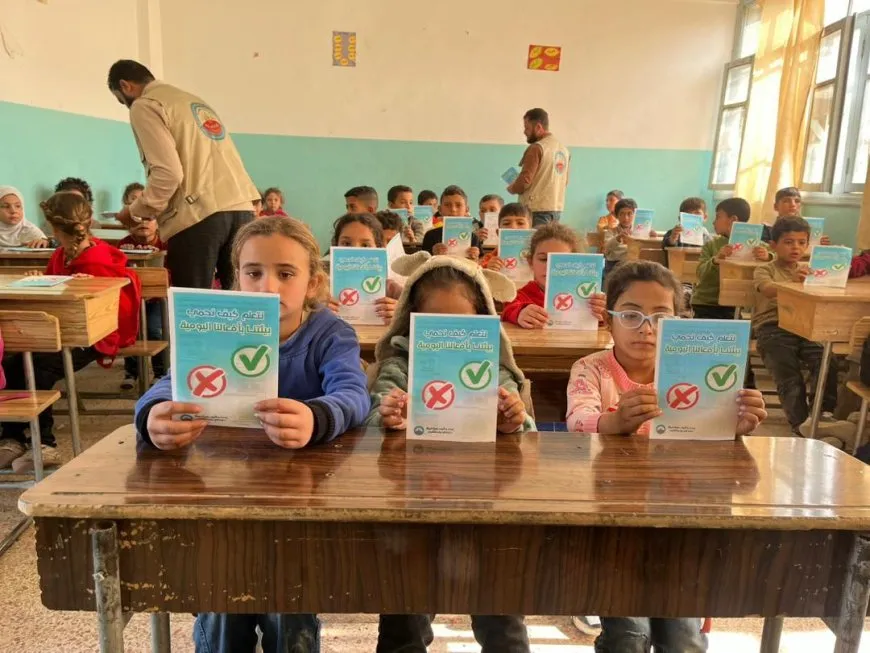 نشاط توعوي بيئي لطلاب المدارس في الرقة