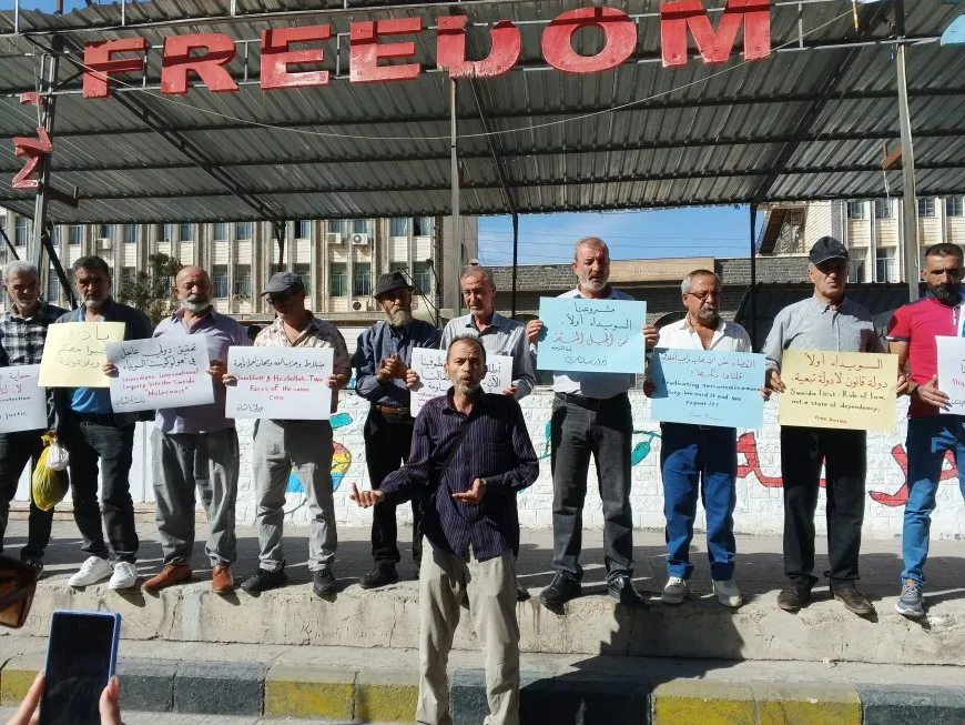 استمرار الاحتجاج في السويداء ضد وجود قوات الحكومة الانتقالية في ريفها 