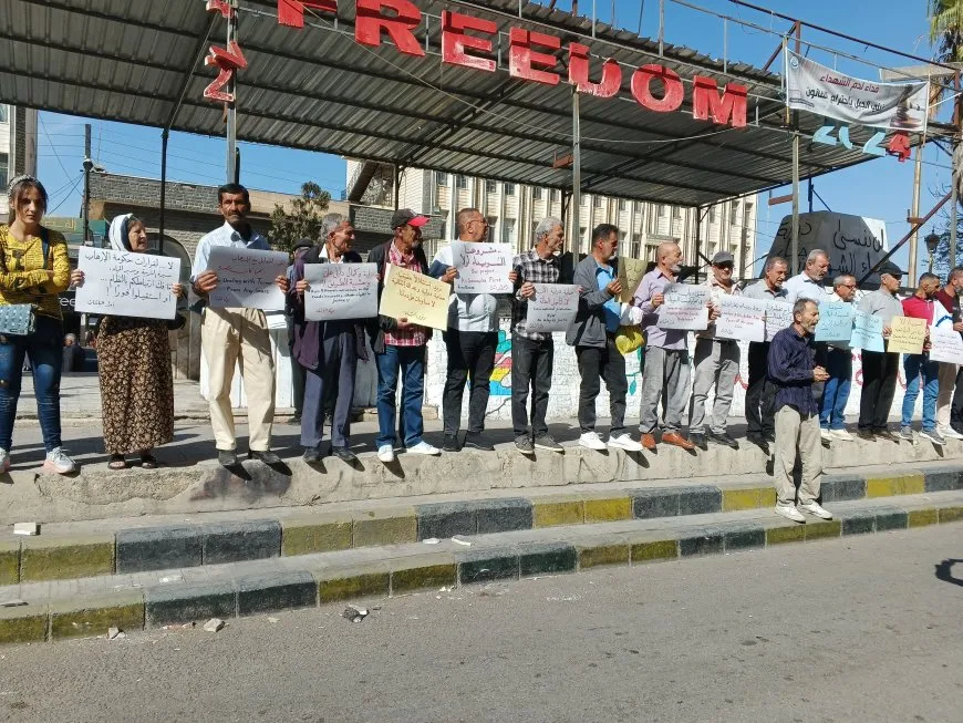 استمرار الاحتجاج في السويداء ضد وجود قوات الحكومة الانتقالية في ريفها 
