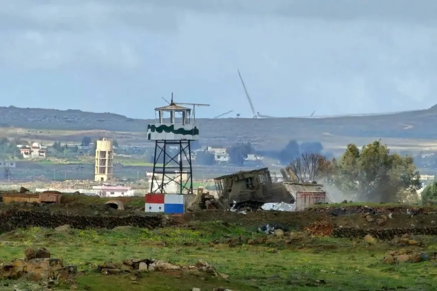 القوات الإسرائيلية تقيم ساتراً ترابياً غرب قرية الحانوت جنوب القنيطرة