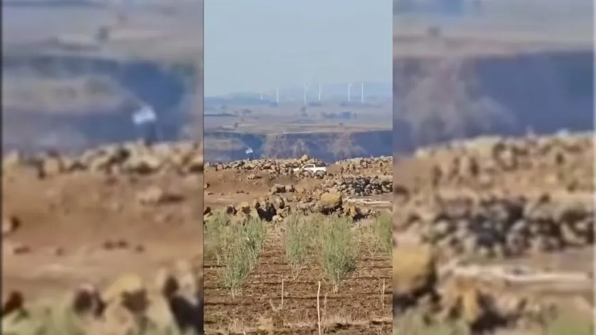 جنود يرفعون علم إسرائيل غرب درعا