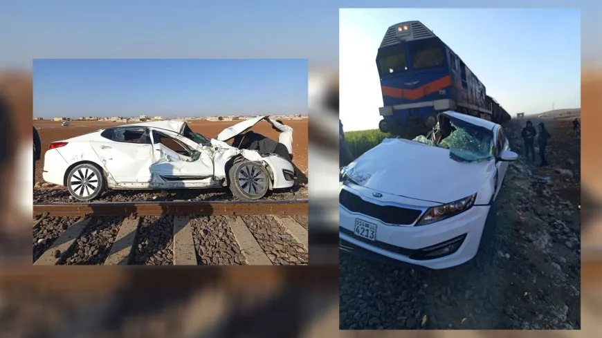 حادث اصطدام بين قطار وسيارة في ريف حلب الجنوبي 