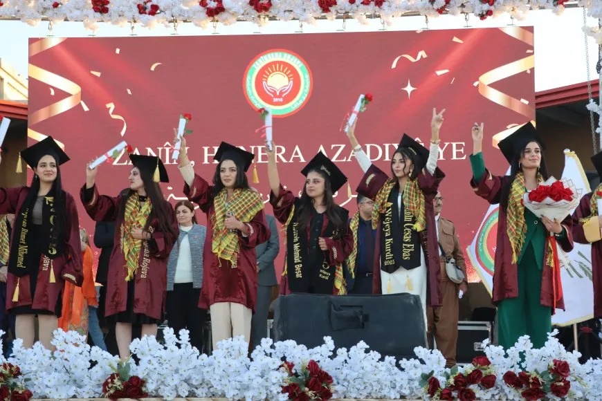 حفل تخرج 211 طالبة وطالباً من جامعة روج آفا في قامشلو